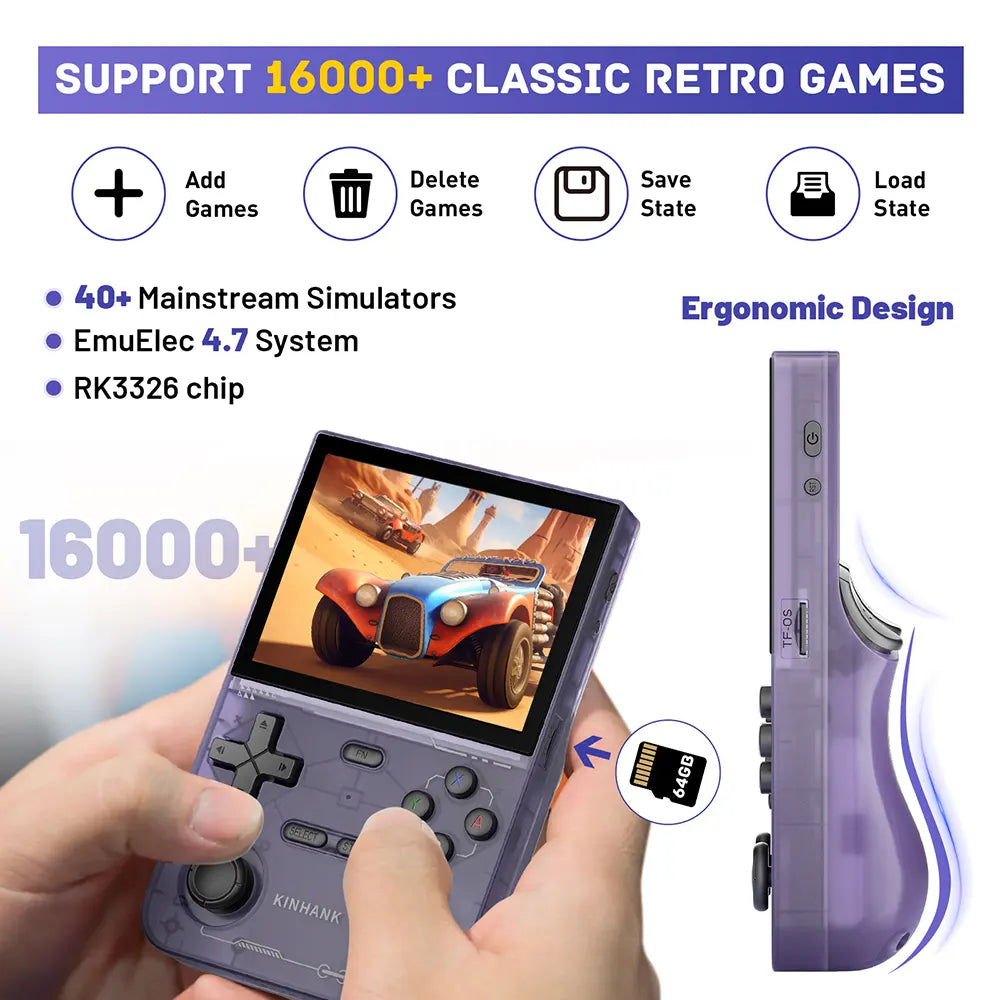 K36 Retro Handheld Game Console - R36H 