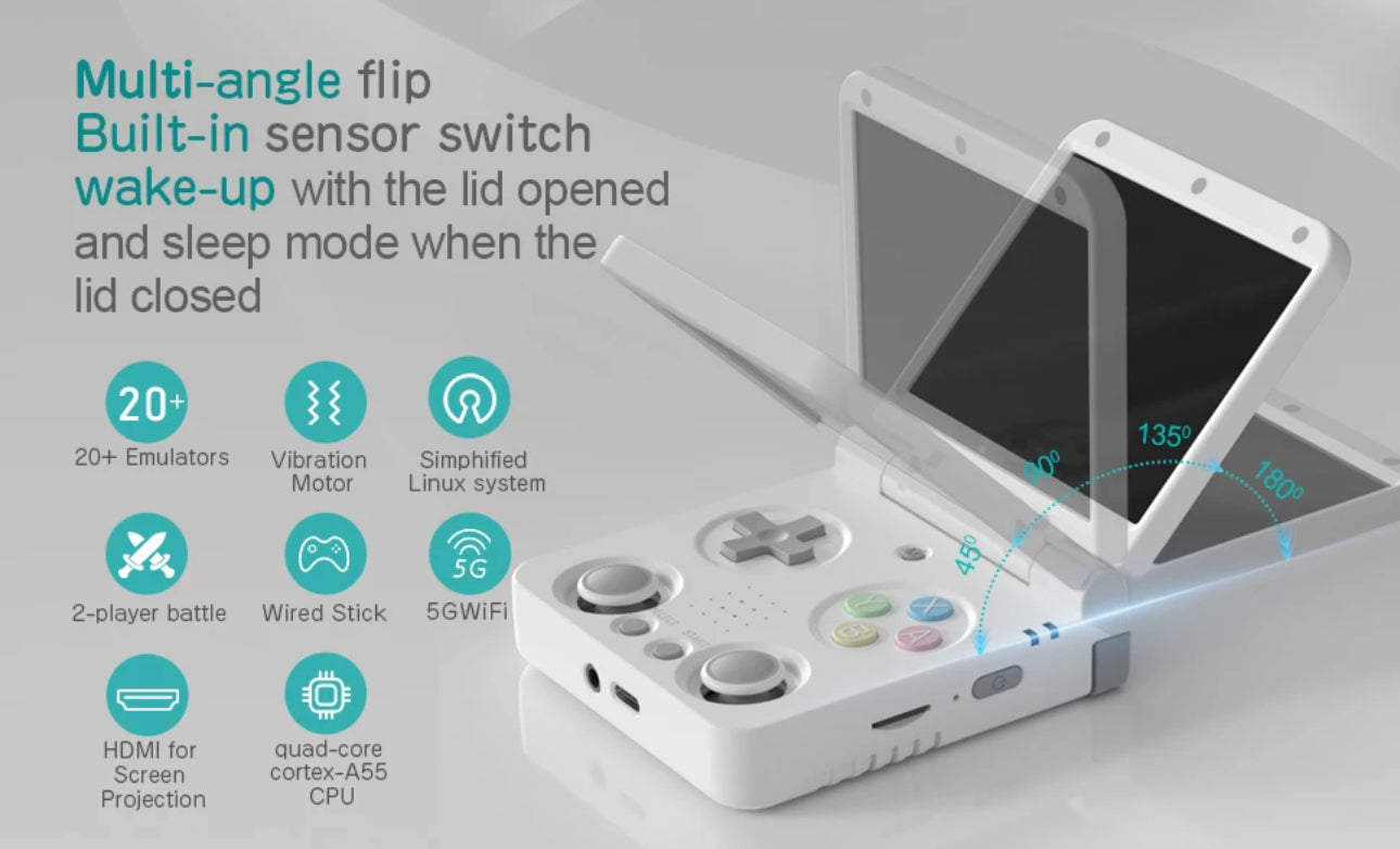 Miyoo Flip v2 - Portable Video Game Console - Miyoo Mini V2
