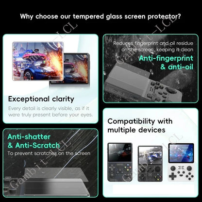 R36H Tempered Glass Screen Protector – 1–3PCS Ultra Thin, 9H Hardness - Miyoo Mini V2