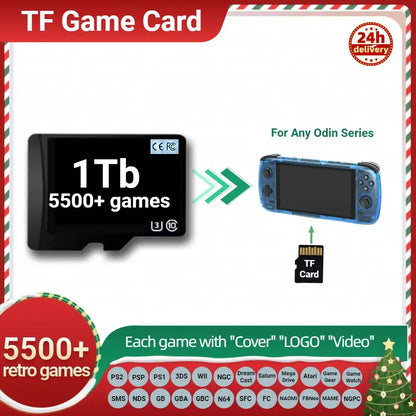 Game Card For R36H  Plug&play Pre-install Retro Games PSP PS1 SD Memory TF H-Speed 1TB 512G 256G 128G - Miyoo Mini V2